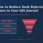 How to Reduce Desk Rejection Rates in Your OJS Journal: A Practical Editorial Screening Guide 11 OJS journal desk rejection screening guide for editors